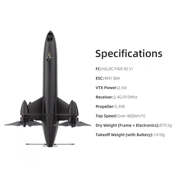 Rekon 5-inch Rocket 8S 2.5W Elrs 2.4/915 dual-band