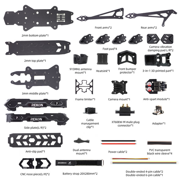 HGLRC Rekon7 PRO V2 7-inch long-range Frame Compatible With O4