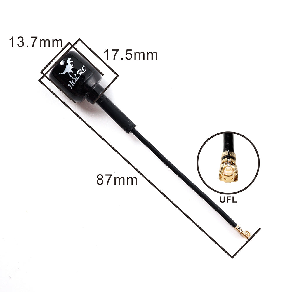 HGLRC 5,8 GHz Hammer Dual Antenne – SMA Stecker, Für FPV Drohnen, Mit Hoher Verstärkung